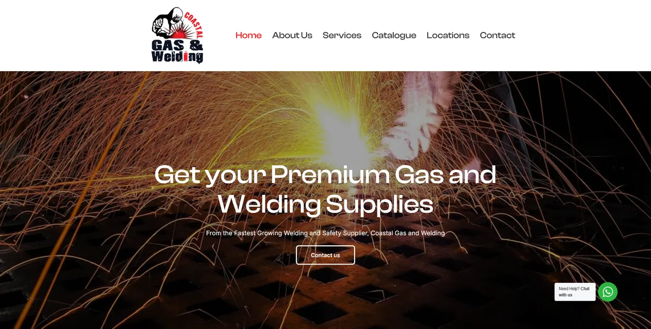 Coastal Gas and Welding website built by LiquidEmerce