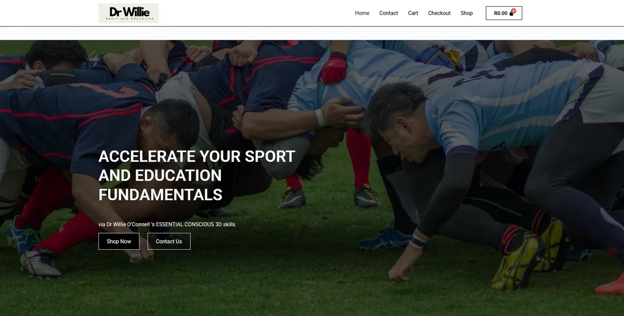 Dr Willie Sport and Education website built by LiquidEmerce