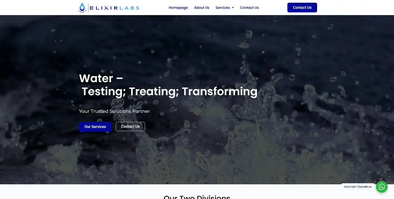 Elixir Labs website built by LiquidEmerce