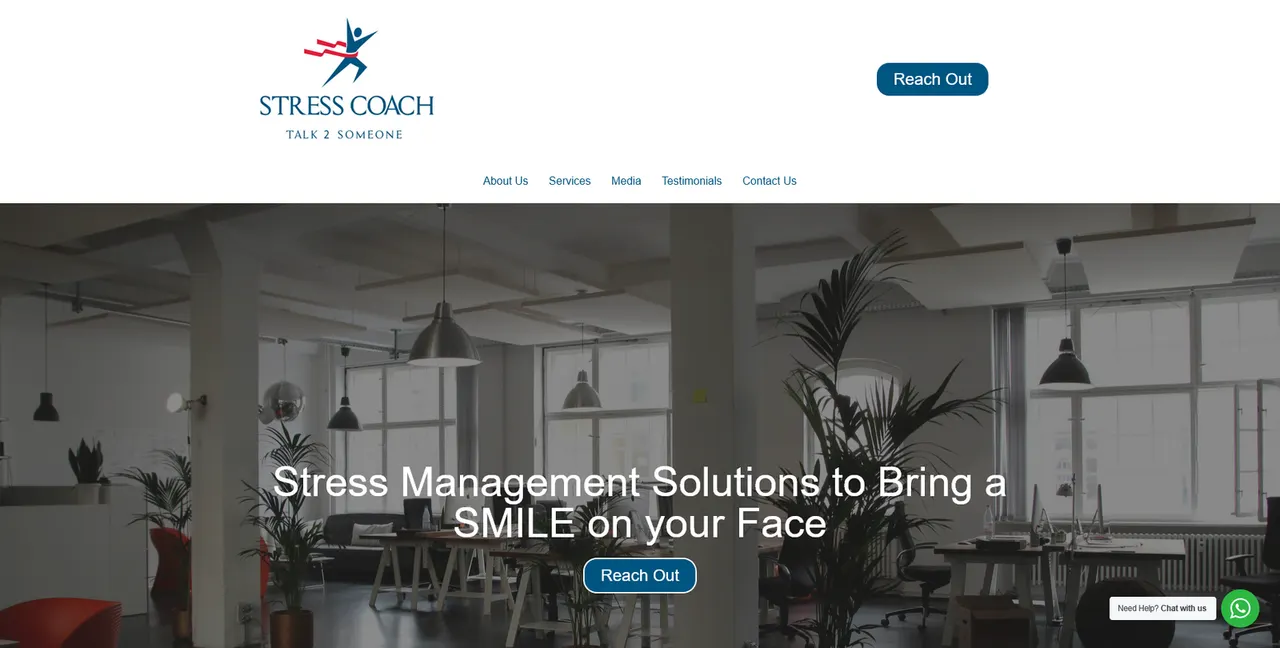 Stress Coach website built by LiquidEmerce
